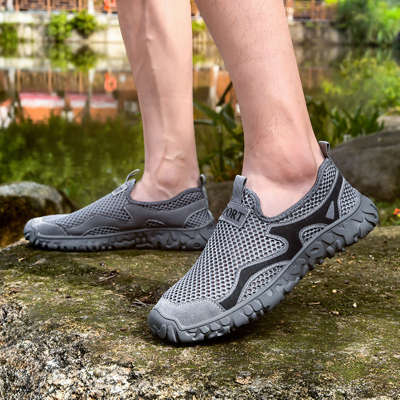 Herren Atmungsaktive Freizeit-Sneaker mit flexibler Gummisohle R&B