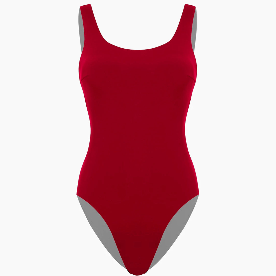 Damen Einteiliger Badeanzug mit hohem Beinausschnitt und sportlichem Schnitt R&B