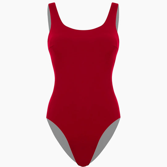 Damen Einteiliger Badeanzug mit hohem Beinausschnitt und sportlichem Schnitt R&B