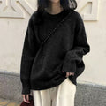 Damen bequemer Oversize-Pullover