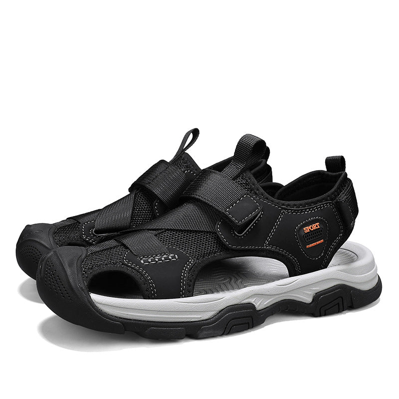 Damen Sportliche Freizeitsandalen mit verstellbarem Klettverschluss und rutschfester Sohle R&B