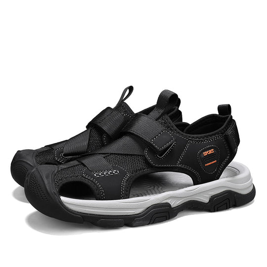 Damen Sportliche Freizeitsandalen mit verstellbarem Klettverschluss und rutschfester Sohle R&B