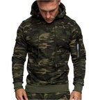 Herren sportlicher Hoodie mit seitlichem Reißverschluss R&B