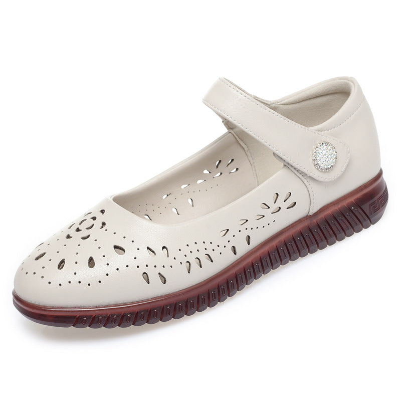 Damen Elegante und luftige Ballerinas mit verstellbarem Riemen R&B