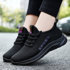 Damen Sportliche Sneaker mit elastischem Obermaterial und dämpfender Sohle R&B