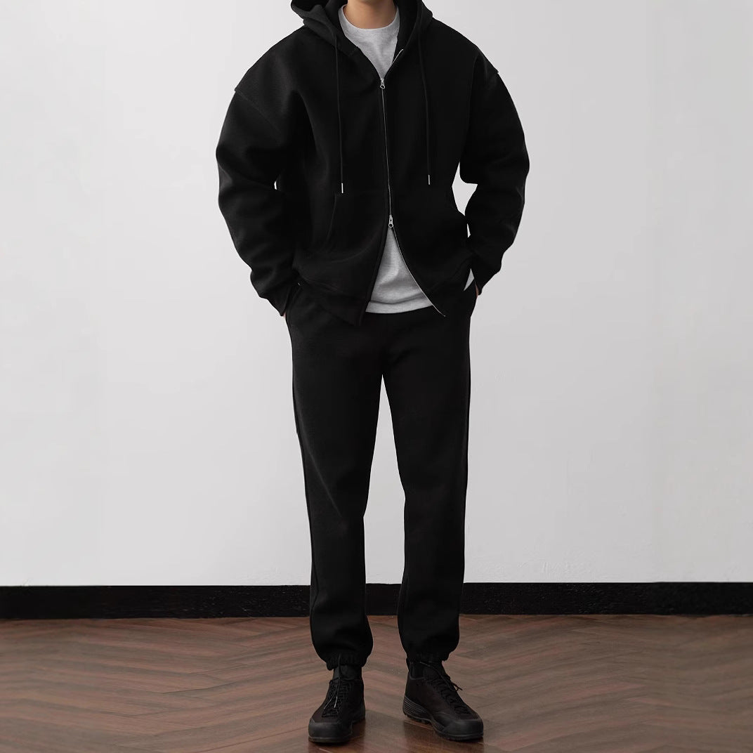 Herren bequeme Freizeitjacke mit passender Jogginghose