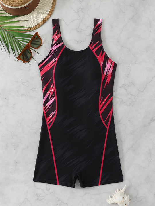 Damen Sportlicher Schwimmanzug R&B
