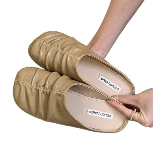 Damen bequeme Mokassins mit flexiblem Gummizug und modischer Oberflächentextur R&B