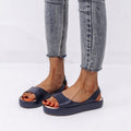 Damen Komfortable Slingback-Sandalen mit modischem Plateau und ergonomischem Fußbett R&B
