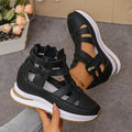 Damen sportive Sneaker-Sandalen mit atmungsaktiven Riemen und rutschfester Sohle R&B