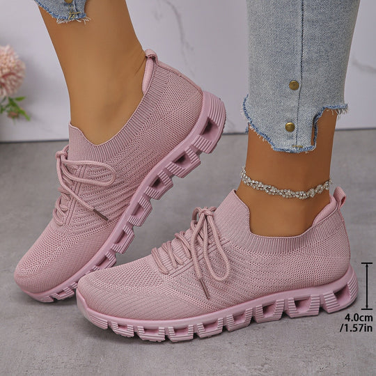 Damen Ultraleichte Sport-Sneaker mit atmungsaktiver Strickoberfläche R&B
