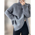 Damen Flair Pullover mit asymmetrischem Schnitt und Stehkragen
