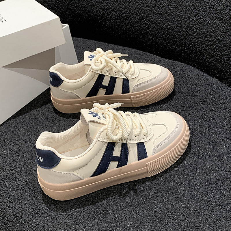 Damen sportliche Sneakers mit hochwertiger Leder- und Wildlederkombination R&B