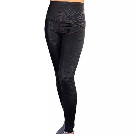Damen Hochwertige Leggings mit Schlangenmuster R&B