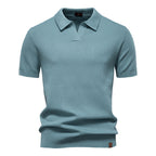 Herren Kurzärmliges Polo-Shirt mit strukturiertem Design