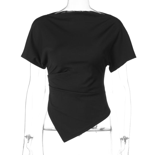 Damen Modernes Oberteil mit asymmetrischem Saum R&B