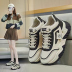Damen Chunky Sneakers mit atmungsaktivem Obermaterial und dämpfender Sohle R&B