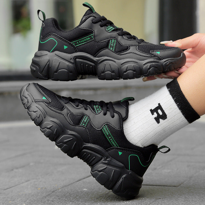 Damen Sportliche Sneakers im trendigen Chunky-Stil mit atmungsaktiven Mesh-Obermaterial und dämpfender Sohle