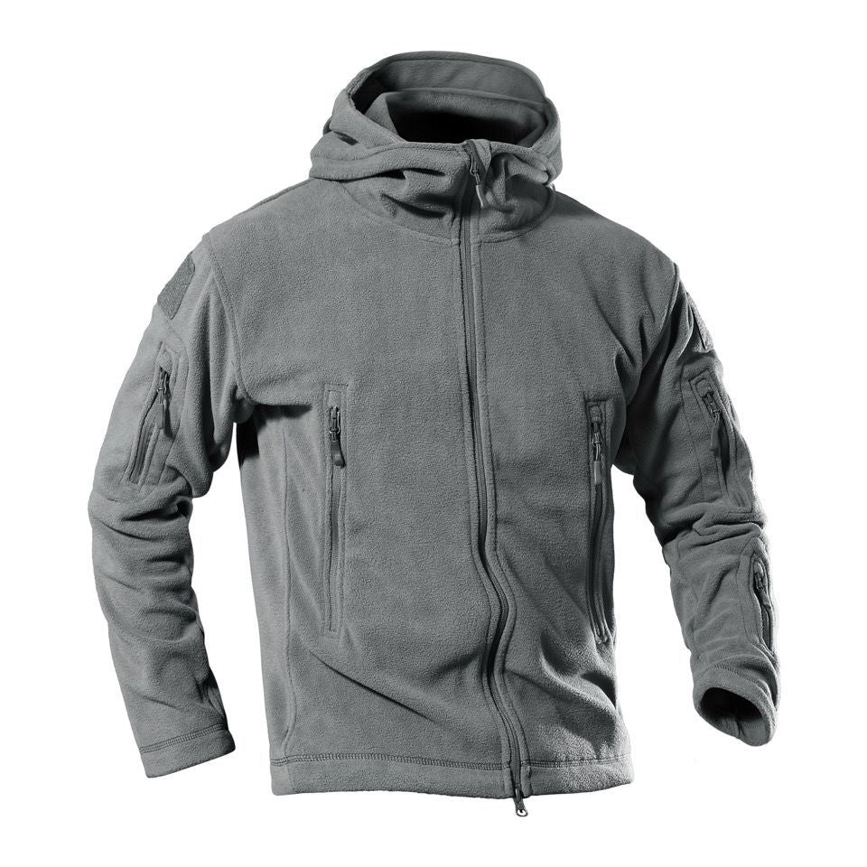 Herren Fleecejacke mit multifunktionalen Reißverschlusstaschen R&B