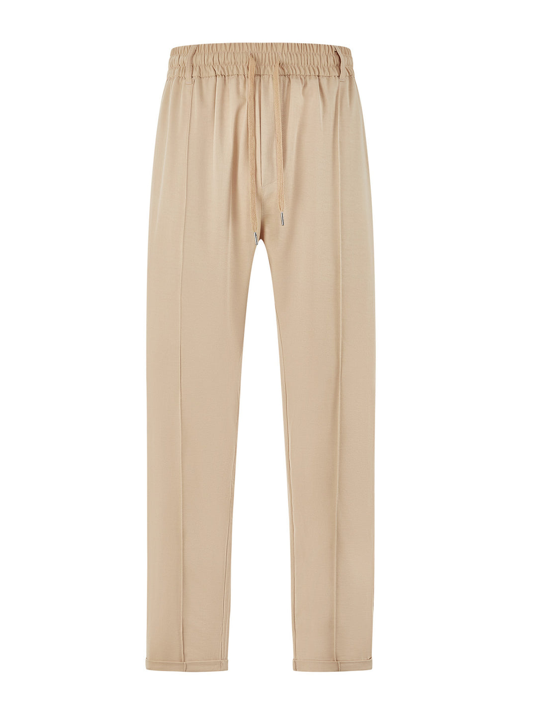 Damen nan elegante Jersey-Hose mit Bügelfalte Tunnelzugbund und schmaler Beinführung R&B