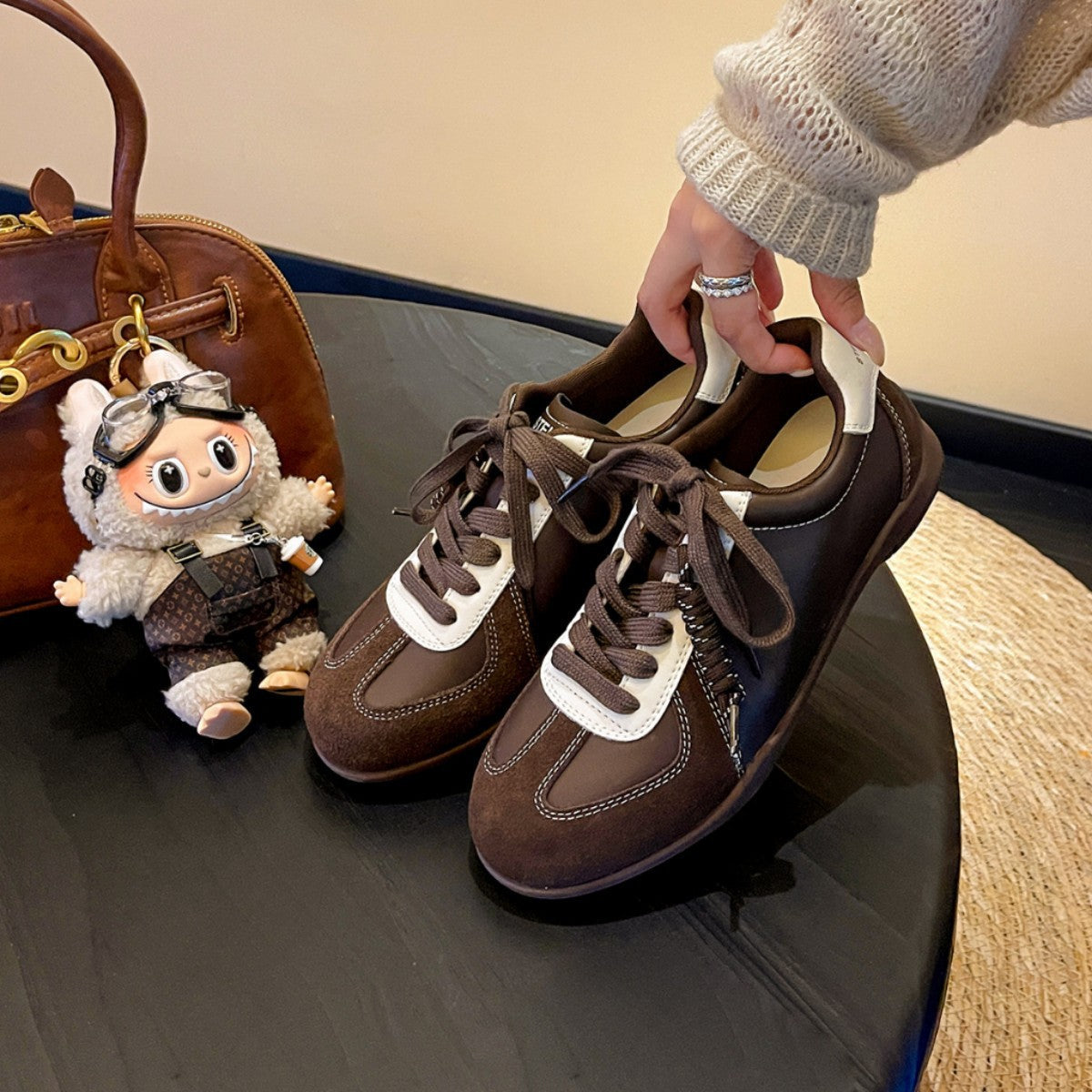 Damen Sportliche Freizeitsneaker mit atmungsaktivem Obermaterial und rutschfester Sohle R&B