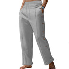 Herren elegante Sommerhose mit seitlichen Knöpfen R&B