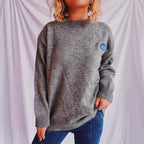 Damen pullover mit bunten Stickmotiven und lässigem Schnitt R&B