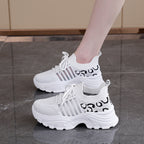 Damen Sportliche Sneakers mit modernem Leopardenmuster und dämpfendem Fußbett R&B
