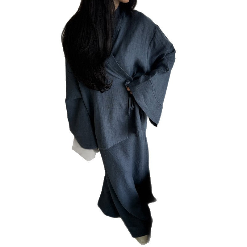 Damen lässiger Kimono Anzug R&B