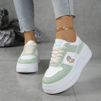 Damen Plateau-Sneaker mit modischer Sohle und komfortabler Dämpfung R&B