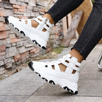 Damen Sportliche Sneakers im R&Brnen Schnitt mit atmungsaktiver Oberflächenstruktur und rutschfester Sohle R&B
