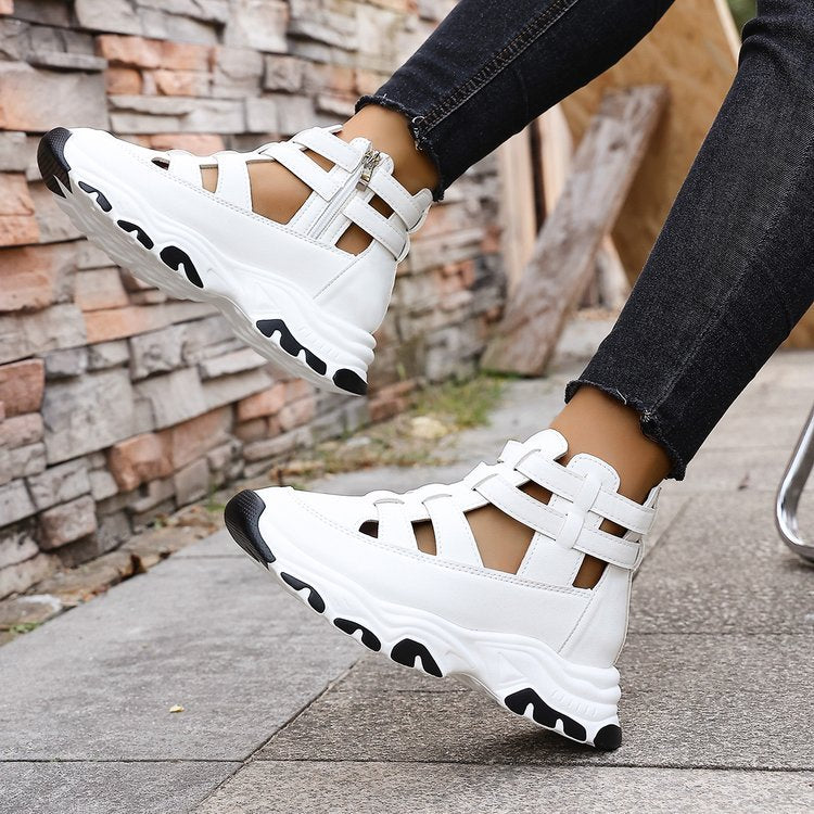 Damen Sportliche Sneakers im R&Brnen Schnitt mit atmungsaktiver Oberflächenstruktur und rutschfester Sohle R&B