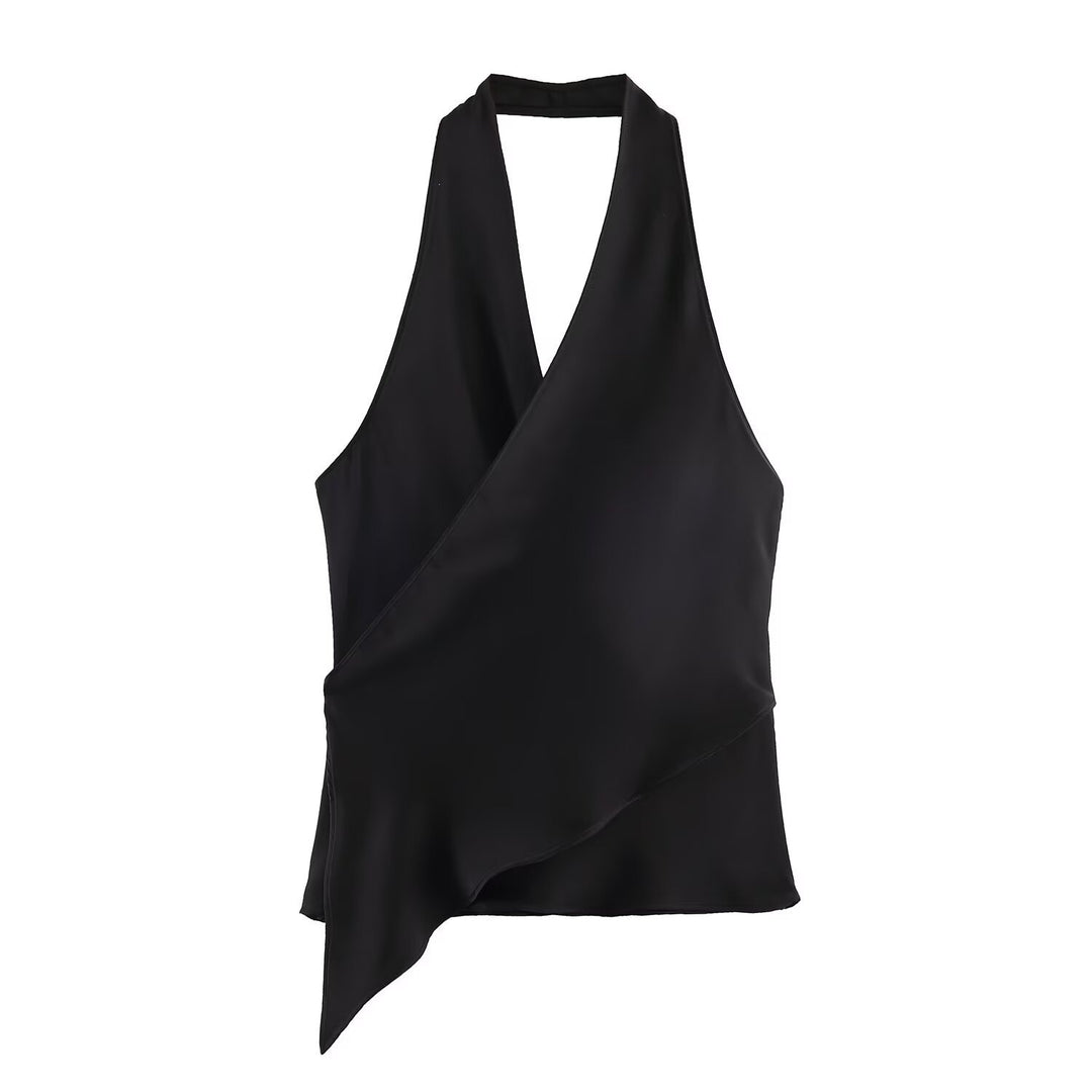 Damen Wickelbluse mit V-Ausschnitt R&B