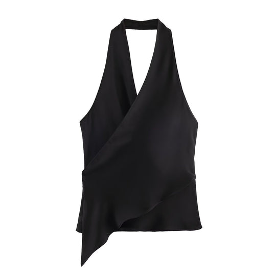 Damen Wickelbluse mit V-Ausschnitt R&B