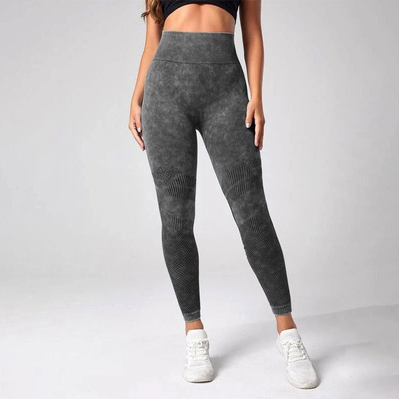 Damen Sculpting Leggings mit hohem Bund und innovativer Textur R&B