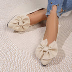 Damen Ballerinas mit dekorativem Schleifendetail und bequemem Fußbett R&B