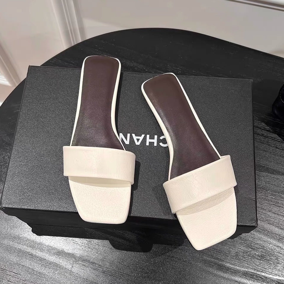 Damen modische Zehentrenner-Sandalen mit komfortablem Fußbett und elegantem Riemendesign R&B