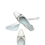 Damen Slingback Ballerinas mit eleganter Schleifenverzierung R&B