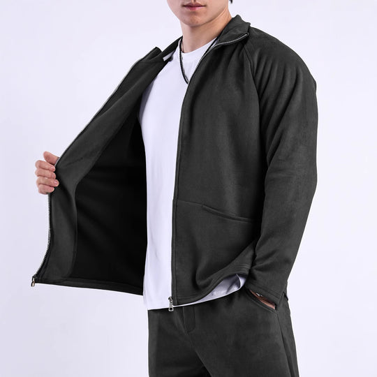 Damen Fleecejacke mit hohem Kragen und praktischen Taschen R&B