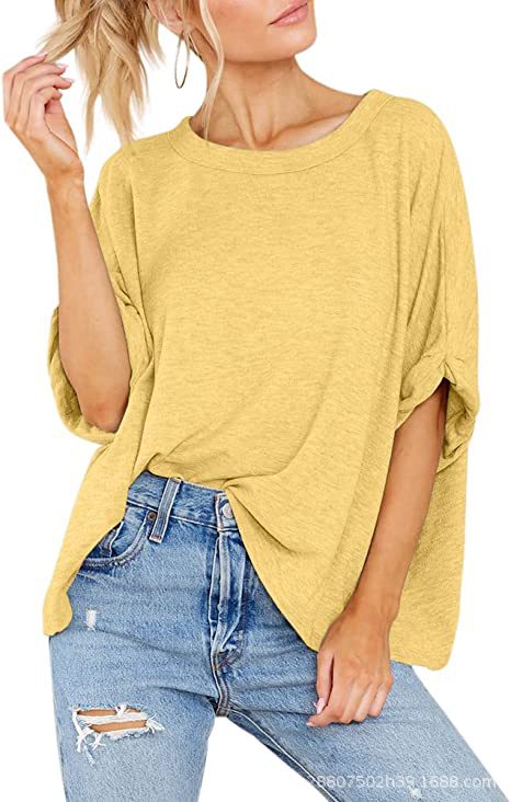 Damen lässiges Oversized T-Shirt R&B