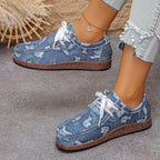 Damen Komfortable Freizeitschuhe mit lässigem Denim-Design R&B