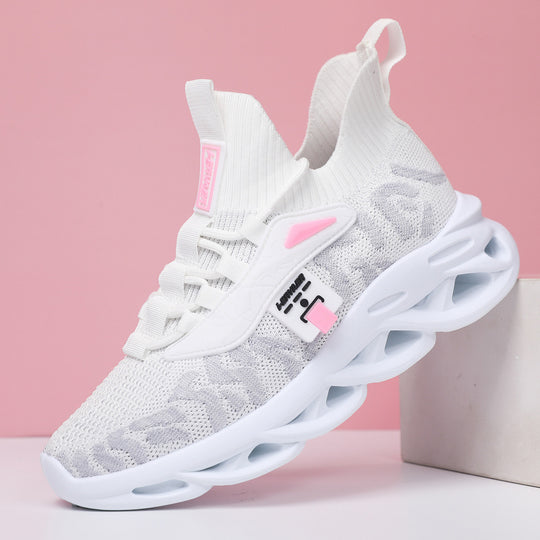 Damen Sportliche Strick-Sneaker mit rutschfester Laufsohle R&B