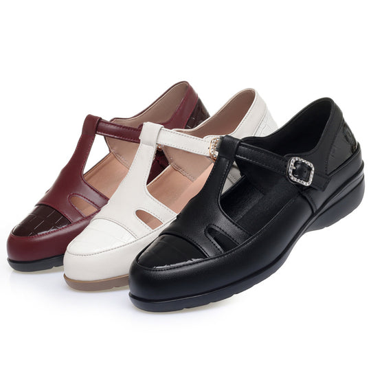 Damen Komfortable und elegante Schnürsandalen mit modischen Cut-Outs und verstellbarem Riemen R&B
