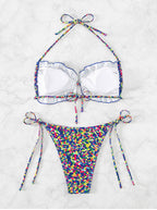 Damen Premium Push-Up Bikini mit verstellbaren Seitenbindungen R&B