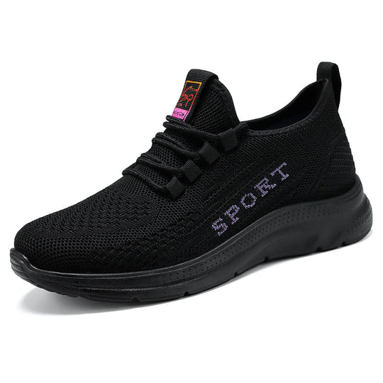 Damen Atmungsaktive Sport-Sneakers mit elastischem Obermaterial und dämpfendem Fußbett R&B