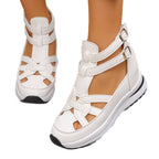 Damen sportive Sneaker-Sandalen mit atmungsaktiven Riemen und rutschfester Sohle R&B
