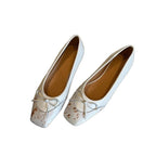 Damen Ballerina-Schuhe mit einzigartigem Design und charmantem Schleifendetail