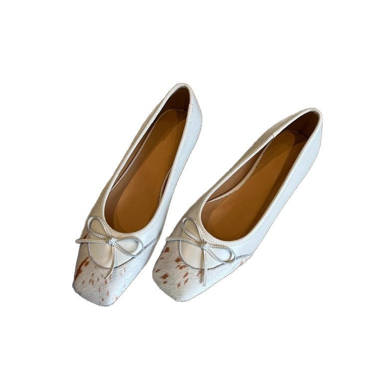 Damen Ballerina-Schuhe mit einzigartigem Design und charmantem Schleifendetail
