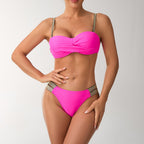 Damen Bandeau-Bikini mit elegantem Unterteil R&B