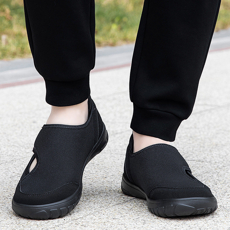 Damen Atmungsaktive und leichte Freizeitschuhe mit flexiblem Klettverschluss R&B